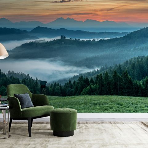 Mountain Scenic Landscape Wallpaper Mural