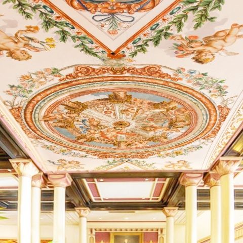 Ceiling Sculpture Angel Greek Wallpaper Mural