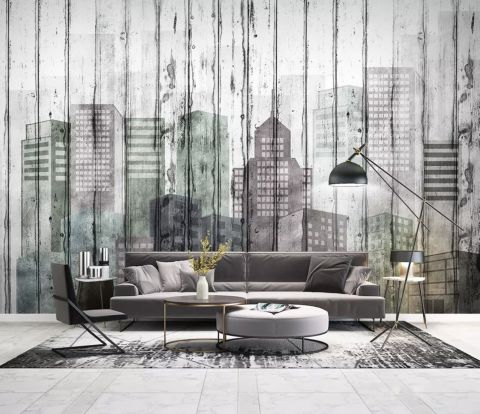 Cityscape Wallpaper Mural