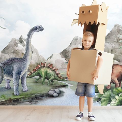 Kids Softs Dinosaur Jurassic World Wallpaper Mural