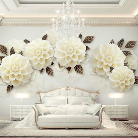 Hydrangea Floral Wallpaper Mural