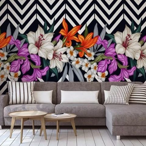 Ginkgo Leaf Wallpaper Mural • Wallmur®