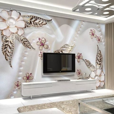 Pearl Flower Wallpaper Mural