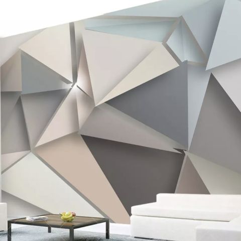 Geometric Trigon Wallpaper Mural
