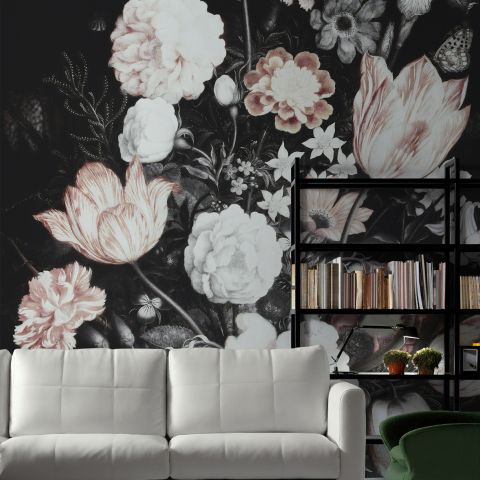 Dutch Floral Bouqet Wallpaper Mural