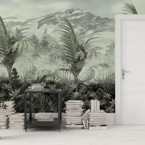 Vintage Tropical Forest Wallpaper Mural