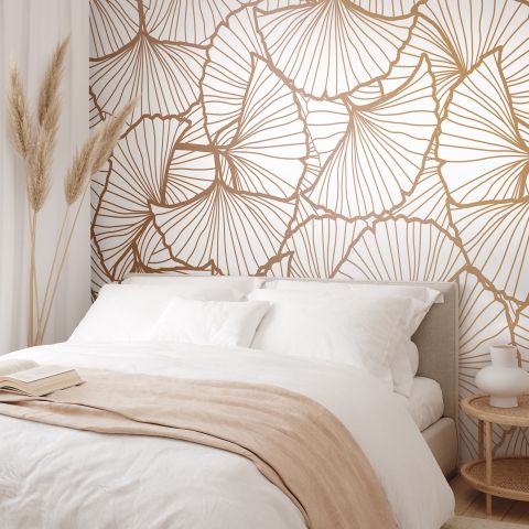 Ginkgo Leaf Wallpaper Mural