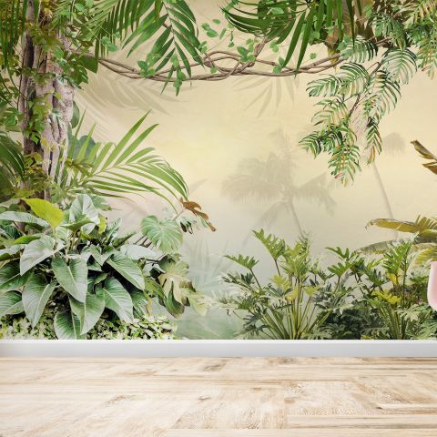 Magical Tropical Rainforest Wallpaper Mural