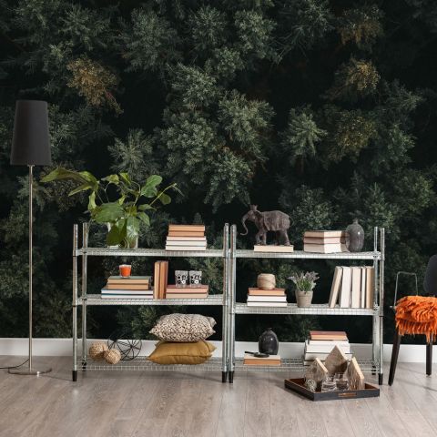 Pine Forest Aerial View Wallpaper Mural