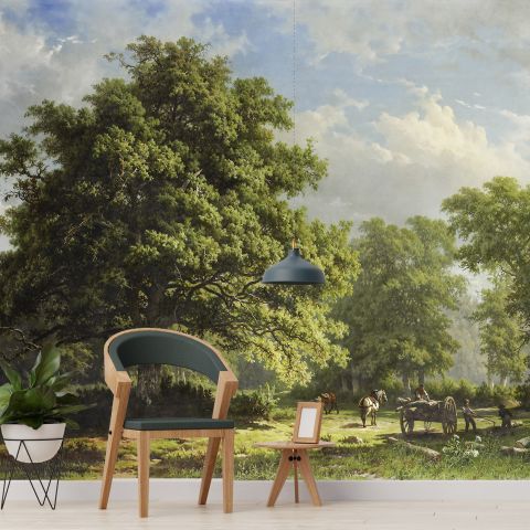 Rural Life View Wallpaper Mural