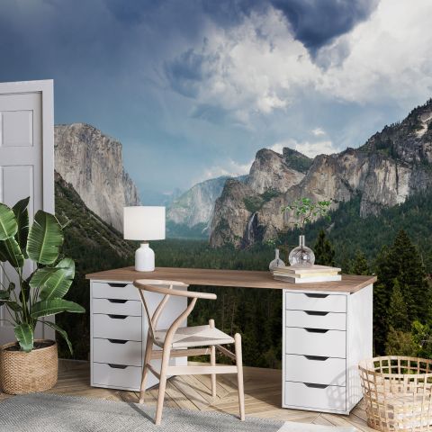 Mountain Forest Landscape Wallpaper Mural