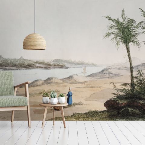 Vintage Nile River Wallpaper Mural