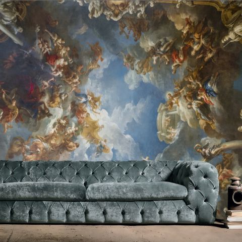 The Apotheosis of Hercules by Francois Lemoyne Wallpaper Mural