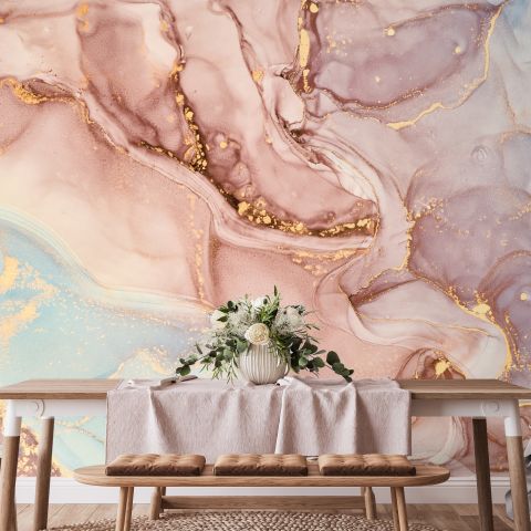 Soft Marble Abstract Art Wallpaper Mural