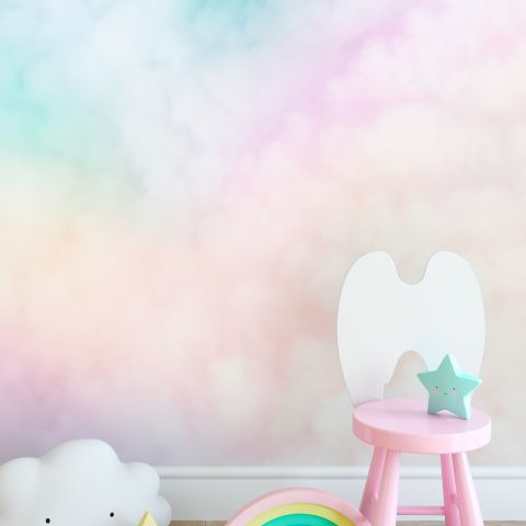 Kids Colorful Sky Cloud Wallpaper Mural