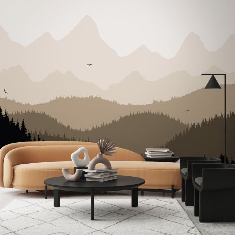 Mountain Landscape Silhouette