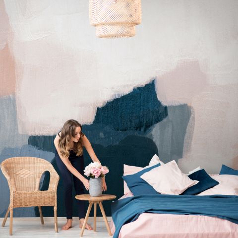 Abstract Modern Color Paint Wallpaper Mural
