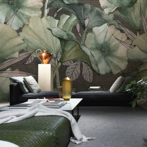 Lotus Leaf Wallpaper Mural