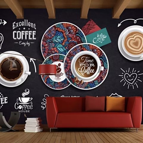 Vintage Coffee Wallpaper Mural