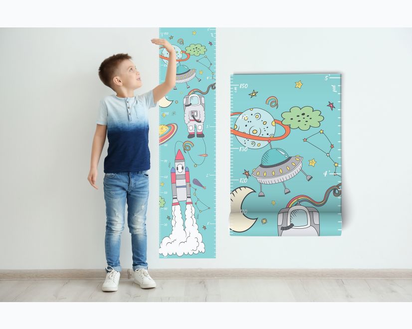 Kids Space Growth Chart Wall Sticker Decal main product photo