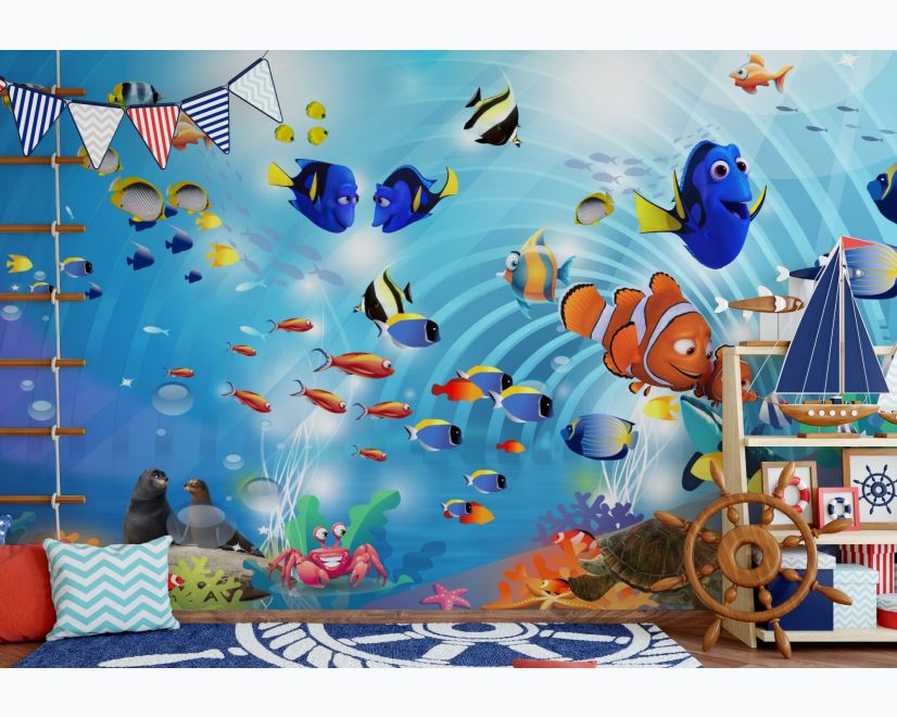 Cartoon Undersea Wallpaper Mural main product photo