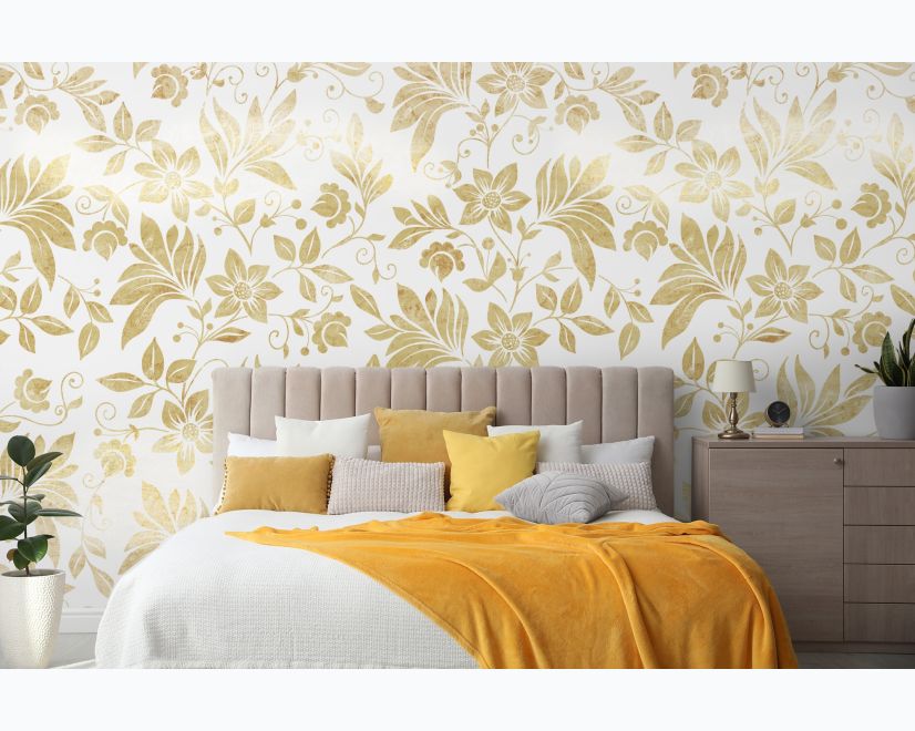 Damask Pattern Floral Art Wallpaper Mural main product photo