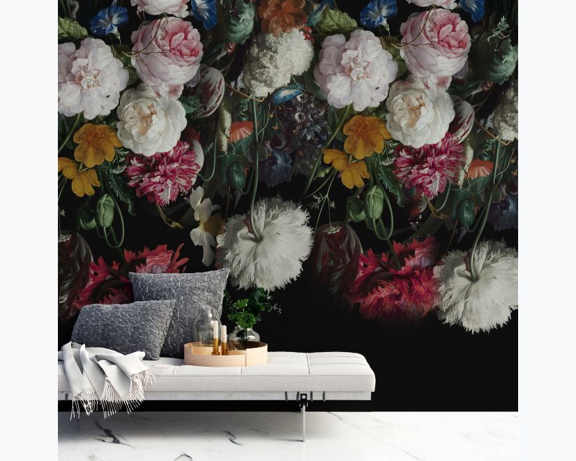 Dutch Floral Style Flower Bouquet Wallpaper Mural main product photo