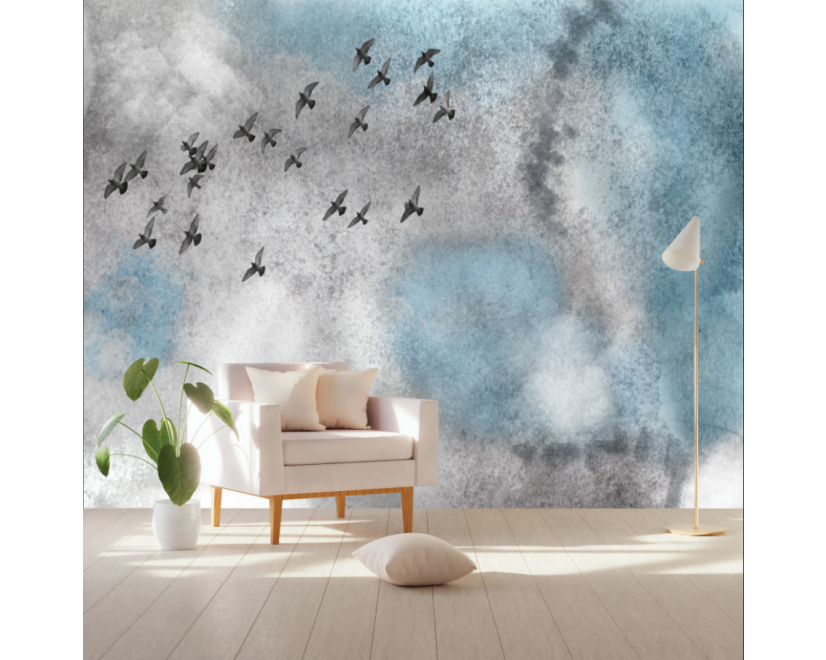 Watercolor Splash Art Wallpaper Mural main product photo