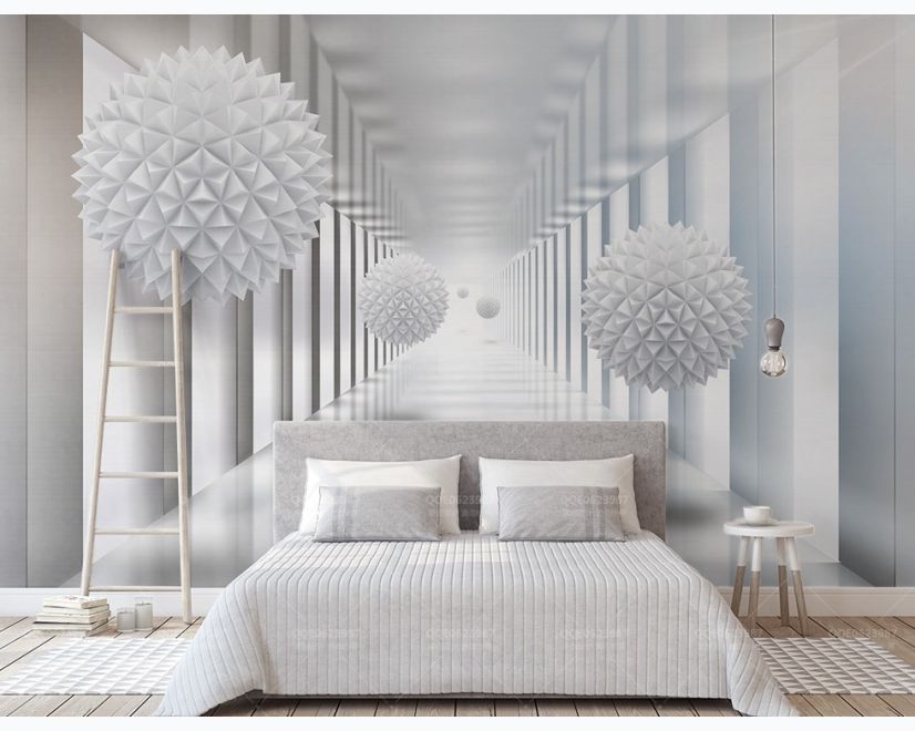 3D Look Abstract Corridor Wallpaper Mural main product photo