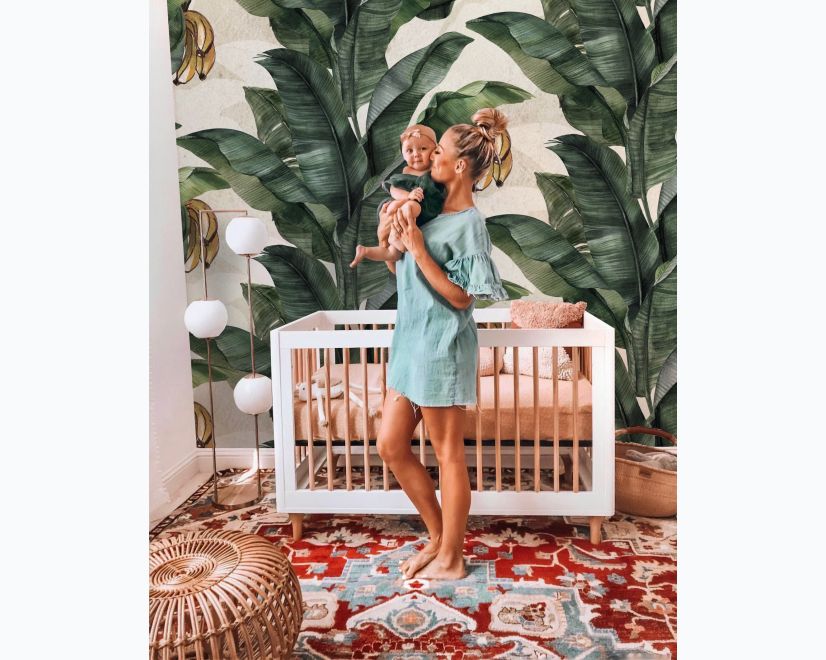 Banana Leaf Pattern Wallpaper Mural main product photo