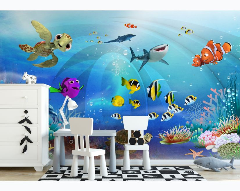 Cartoon Undersea Wallpaper Mural main product photo
