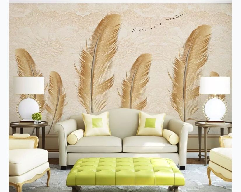 Brown Feather Wallpaper Mural main product photo