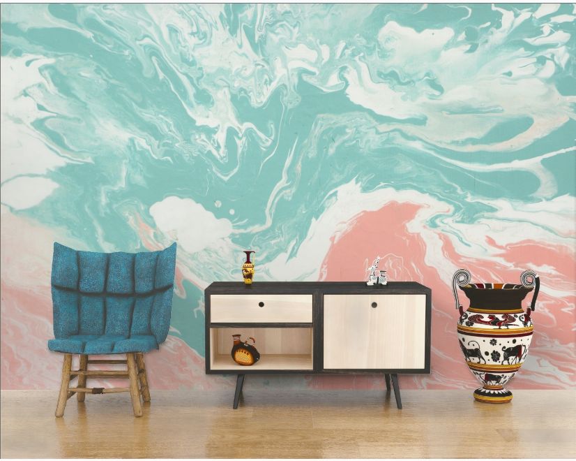 Colorful Soft Brush Painting Wallpaper Mural main product photo