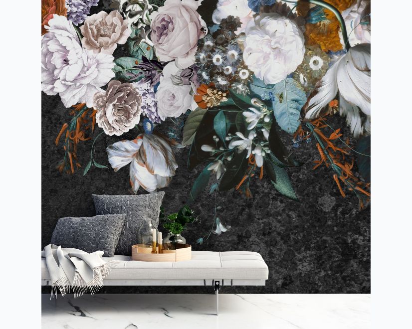 Dutch Floral Bouqet Wallpaper Wallpaper Mural main product photo