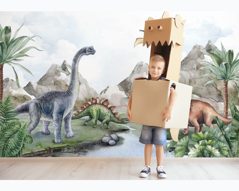 Kids Softs Dinosaur Jurassic World Wallpaper Mural main product photo