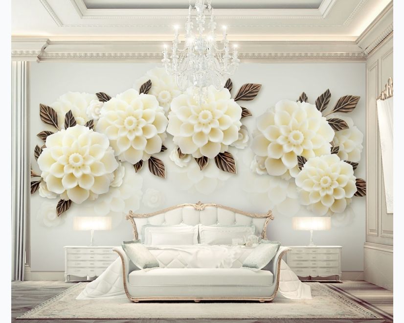 Hydrangea Floral Wallpaper Mural main product photo