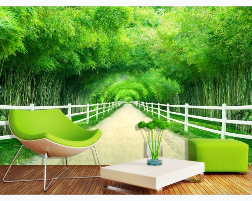 3D Look Photo Forest Landscape Wallpaper Mural main product photo