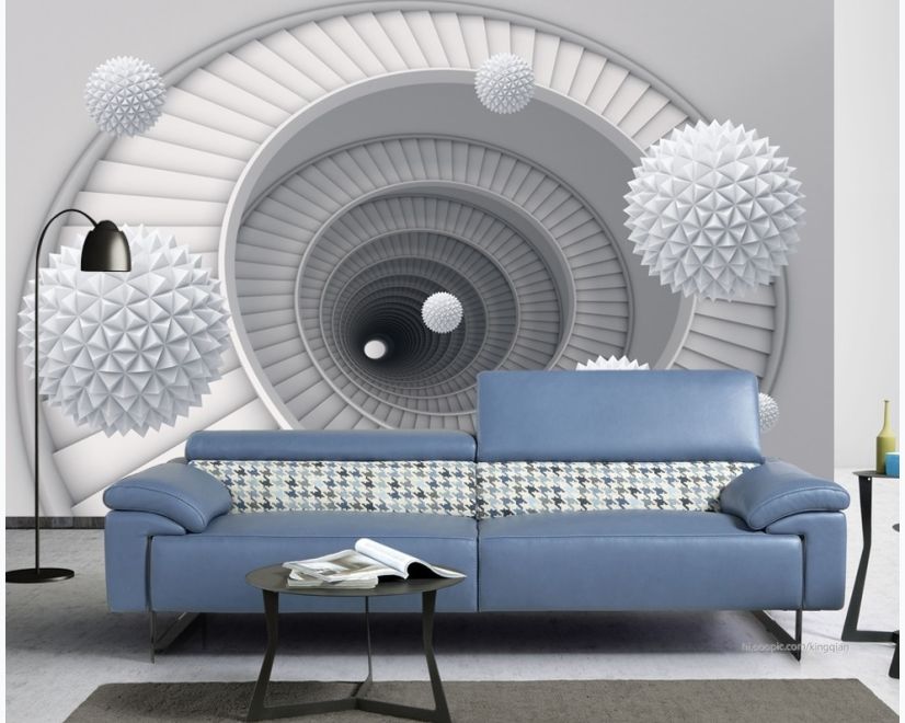 Abstract Fractal with Staircase Wallpaper Mural main product photo
