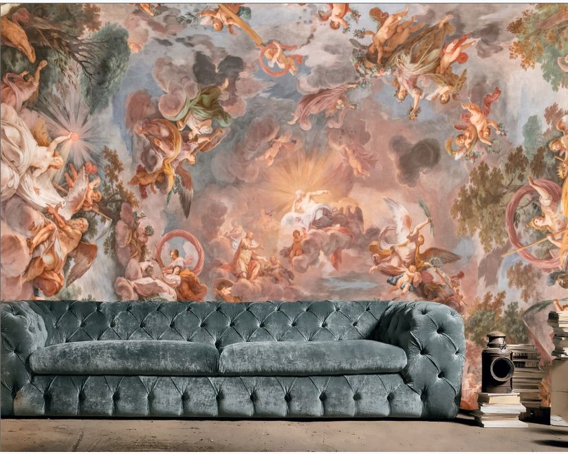 Renaissance Fresco Art Wallpaper Mural main product photo