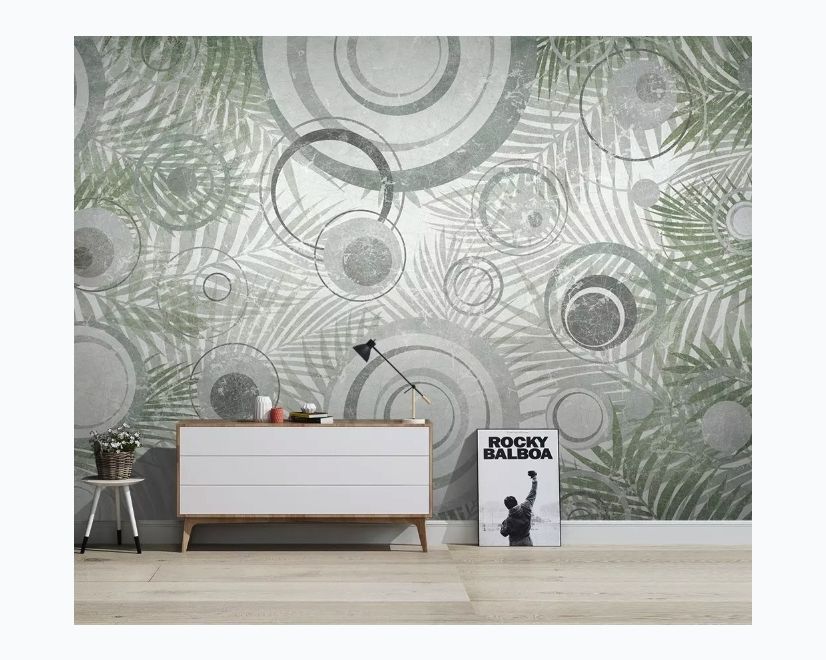 Geometric Circle Pattern Wallpaper Mural main product photo