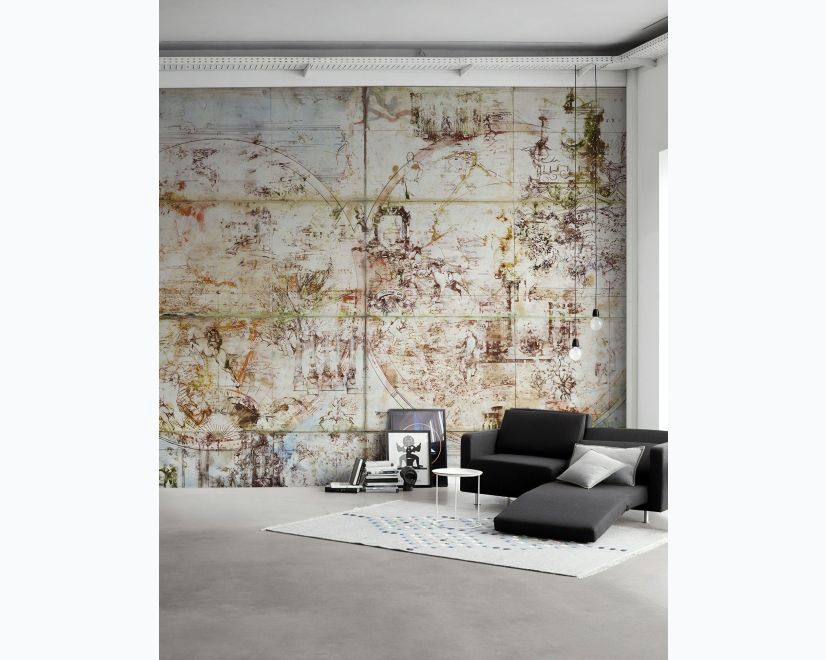 Vintage World Map Wallpaper Mural main product photo