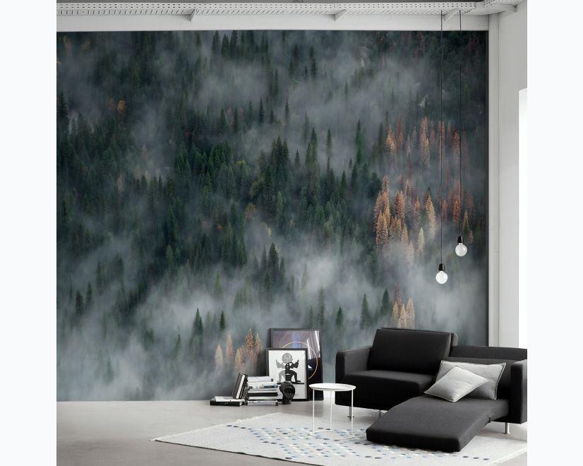 Misty Forest Wallpaper Mural main product photo