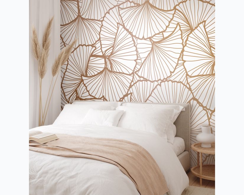 Ginkgo Leaf Wallpaper Mural main product photo