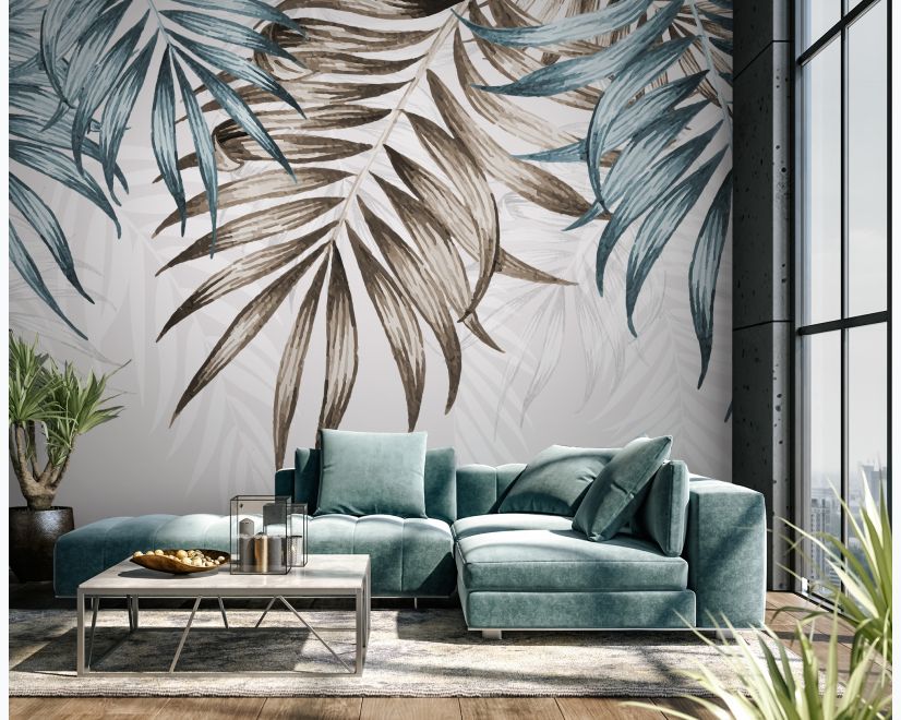 Vintage Palm Leaf Wallpaper Mural main product photo