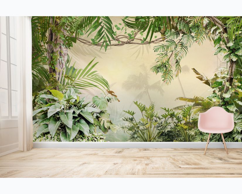 Magical Tropical Rainforest Wallpaper Mural main product photo