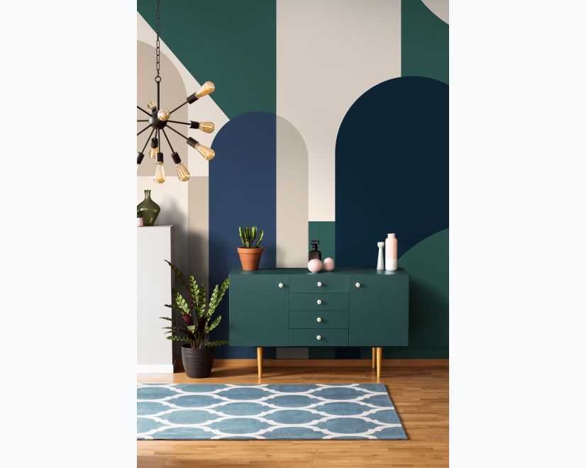 Geometric Abstract Shape Art Deco Wallpaper Mural main product photo