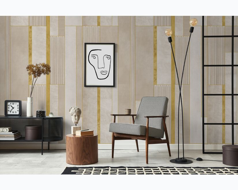 Modern Grunge Tiles Wallpaper Mural main product photo