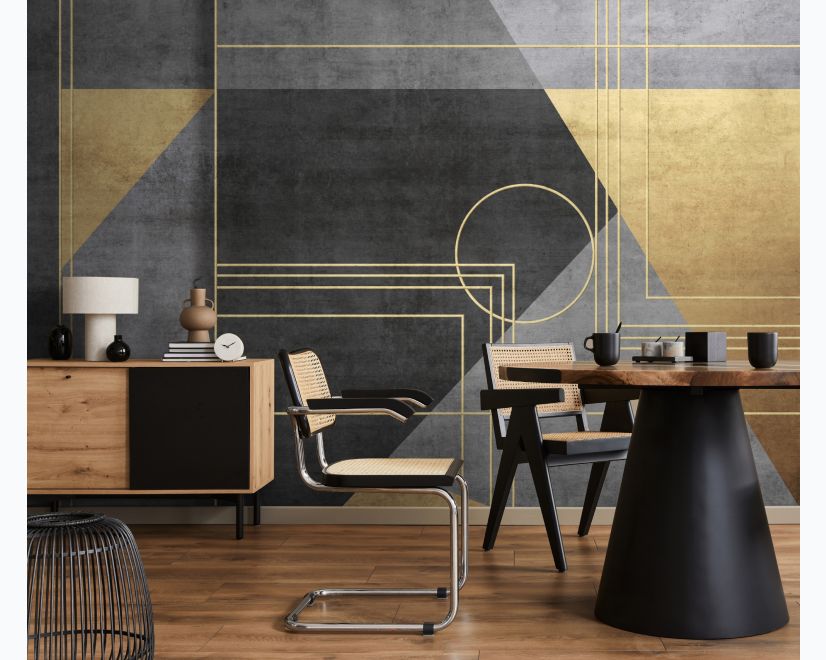 Colorful Geometric Grunge Art Wallpaper Mural main product photo