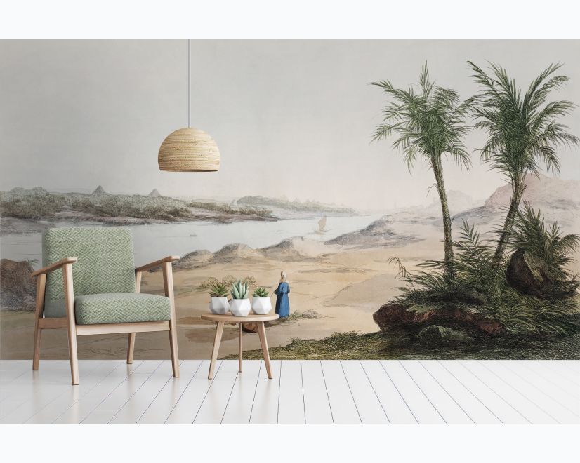 Vintage Nile River Wallpaper Mural main product photo