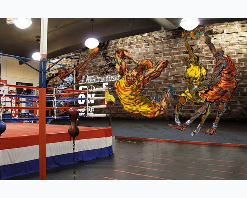 Sport Basketball Player Wallpaper Mural main product photo